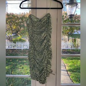 Green and black mini dress. Never worn, tags off.